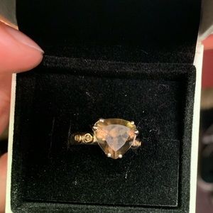 Pandora Smokey quartz ring